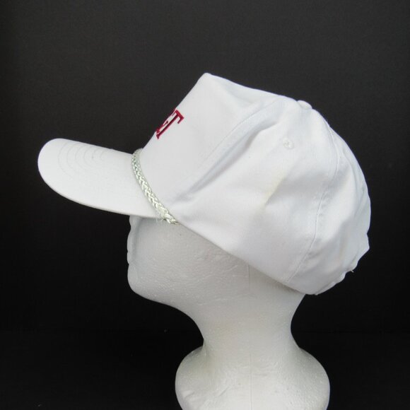BB&T Embroidered Logo Men's White Wide Brim w/Braid Adj Strap Back Cap Hat - Picture 3 of 9